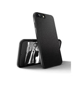 iPhone 7/8 Plus | iPhone 7/8 Plus - MaxGear Carbon Fiber Beskyttelse Cover - Sort - DELUXECOVERS.DK