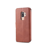 Samsung Galaxy S9+ | Samsung Galaxy S9+ (Plus) - AZNS™ Diary Læder Etui / Taske M. Pung - Brun - DELUXECOVERS.DK