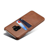 Samsung Galaxy S9 | Samsung Galaxy S9 - NX Design Læder Bagcover - Brun - DELUXECOVERS.DK