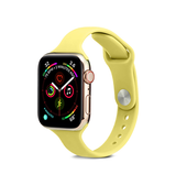 Apple Watch 38mm | Apple Watch (38/40/SE/41/42mm) - ICON™ Tynd Classic Silikone Rem - Gul - DELUXECOVERS.DK