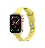 Apple Watch 38mm | Apple Watch (38/40/SE/41mm) - ICON™ Tynd Classic Silikone Rem - Gul - DELUXECOVERS.DK