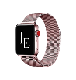 Apple Watch 38mm | Apple Watch (38/40/SE/41mm) - L'Empiri™ Milanese Loop - Rosa - DELUXECOVERS.DK