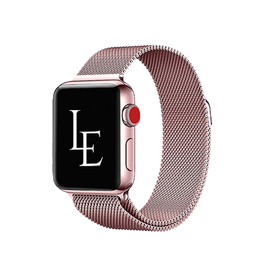Apple Watch 38mm | Apple Watch (38/40/SE/41mm) - L'Empiri™ Milanese Loop - Rosa - DELUXECOVERS.DK