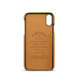 iPhone XR | iPhone XR - NX Design™ Læder Cover M. Kortholder - Lysebrun - DELUXECOVERS.DK