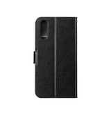 Huawei P20 Pro | Huawei P20 Pro - Retro Diary Læder Cover Etui M. Pung - Sort - DELUXECOVERS.DK