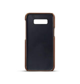Samsung Galaxy S10+ | Samsung Galaxy S10+ (Plus) - NX Design Læder Bagcover - Brun - DELUXECOVERS.DK