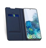 Samsung Galaxy S20 Ultra | Samsung Galaxy S20 Ultra - Vanquish Pro Series Flipcover Etui - Blå - DELUXECOVERS.DK