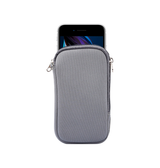 iPhone 5 / 5S / SE | iPhone 5/5S/SE - Simple Nylon Sleeve Etui M. Lynlås - Grå - DELUXECOVERS.DK