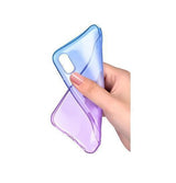 iPhone XS Max | iPhone Xs Max Valkyrie Gradient Silikone Cover - Lilla / Blå - DELUXECOVERS.DK