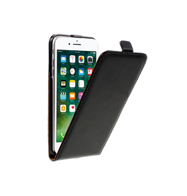 iPhone 7/8 Plus | iPhone 7/8 Plus - Diary Vertikal Læder FlipCover Etui - Sort - DELUXECOVERS.DK