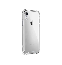 iPhone XR | iPhone XR - Silent Stødsikker Silikone Cover - Gennemsigtig - DELUXECOVERS.DK