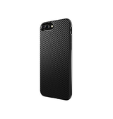 iPhone 7/8 Plus | iPhone 7/8 Plus - MaxGear Carbon Fiber Beskyttelse Cover - Sort - DELUXECOVERS.DK