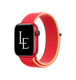 Apple Watch 42mm | Apple Watch (42/44/SE/45mm & Ultra) - L'Empiri™ Sport+ Nylon Velcro Rem - Rød - DELUXECOVERS.DK