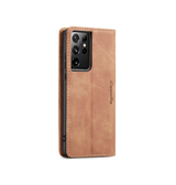 Samsung Galaxy S20 Ultra | Samsung S20 Ultra - CaseMe™ Noble Læder Etui / Pung - Brun - DELUXECOVERS.DK