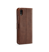 iPhone XR | iPhone XR - LC.IMEEKE™ Læder Cover M. Kortholder - Brun - DELUXECOVERS.DK