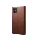 iPhone 12 Mini | iPhone 12 Mini - GUSSIM™ Læder Cover / Etui M. Kortholder - Brun - DELUXECOVERS.DK