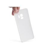 Samsung Galaxy S9 | Samsung Galaxy S9 - Ultratynd Matte Series Cover V.2.0 - Hvid/Klar - DELUXECOVERS.DK