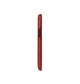 iPhone 12 Pro Max | iPhone 12 Pro Max - Fierre Shann™ Vertikal Ægte Læder Flipcover - Rød - DELUXECOVERS.DK