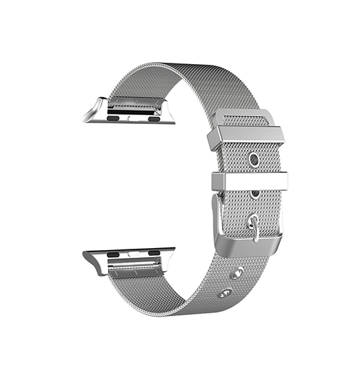 Apple Watch 38mm | Apple Watch (38/40/SE/41mm) - Milanese Original Loop Rem / Urrem - Sølv - DELUXECOVERS.DK