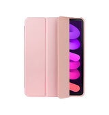 iPad Mini 6 | iPad Mini 6/7 (2021/2024) - LUX™ Smart Trifold Silikone Cover - Rose/Lyserød - DELUXECOVERS.DK