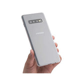 Samsung Galaxy S10e | Samsung Galaxy S10e - Ultratynd Matte Series Cover V.2.0 - Hvid/Gennemsigtig - DELUXECOVERS.DK