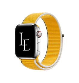 Apple Watch 38mm | Apple Watch (38/40/SE/41mm) - L'Empiri™ Sport+ Nylon Velcro Rem - Gul - DELUXECOVERS.DK