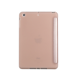 iPad Air 2 | iPad Air 2 9.7" (2014) - Orgami Trifold Læder Cover M. Stander - Rose - DELUXECOVERS.DK
