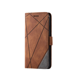 iPhone 7 / 8 / SE (2020/2022) | iPhone 7/8/SE(2020/2022) - Abstract Læder Cover Etui M. Pung - Brun - DELUXECOVERS.DK