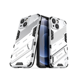 iPhone 13 | iPhone 13 - Eagle™ PRZ Stødsikkert Cover M. Kickstand - Hvid - DELUXECOVERS.DK
