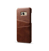Samsung Galaxy S8+ | Samsung Galaxy S8+ (Plus) - NX Design Læder Bagcover - Brun - DELUXECOVERS.DK
