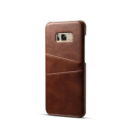 Samsung Galaxy S8+ | Samsung Galaxy S8+ (Plus) - NX Design Læder Bagcover - Brun - DELUXECOVERS.DK