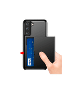 Samsung Galaxy S21+ | Samsung S21+ - Deluxe™ Håndværker Cover M. Kortholder - Sort - DELUXECOVERS.DK