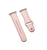 Apple Watch 42mm | Apple Watch (42/44/SE/45/46/49mm) - FINESSE Ægte Læder Rem - Rose - DELUXECOVERS.DK