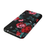 iPhone X / XS | iPhone X/Xs - Verdenatura Floral Flower Cover - Red Rose - DELUXECOVERS.DK