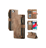 iPhone 6 / 6s | iPhone 6/6s - CaseMe™ Multifunktionel Læder Etui / Pung - Brun - DELUXECOVERS.DK