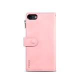 iPhone 7 / 8 / SE (2020/2022) | iPhone 7/8/SE(2020/2022) - ESEBLE™ Læder Cover Etui M. Pung - Lyserød - DELUXECOVERS.DK