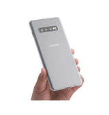 Samsung Galaxy S10+ | Samsung Galaxy S10+ (Plus) - Ultratynd Matte Series Cover V.2.0 - Hvid/Klar - DELUXECOVERS.DK