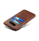 Samsung Galaxy S10+ | Samsung Galaxy S10+ (Plus) - NX Design Læder Bagcover - Brun - DELUXECOVERS.DK