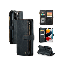 iPhone 11 Pro Max | iPhone 11 Pro Max - CaseMe™ Multifunktionel Læder Etui / Pung - Sort - DELUXECOVERS.DK