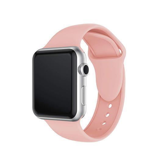 Apple Watch 42mm | Apple Watch (42/44/SE/45mm & Ultra) -  PRO+ Silikone Sportsrem - Pink Sand - DELUXECOVERS.DK