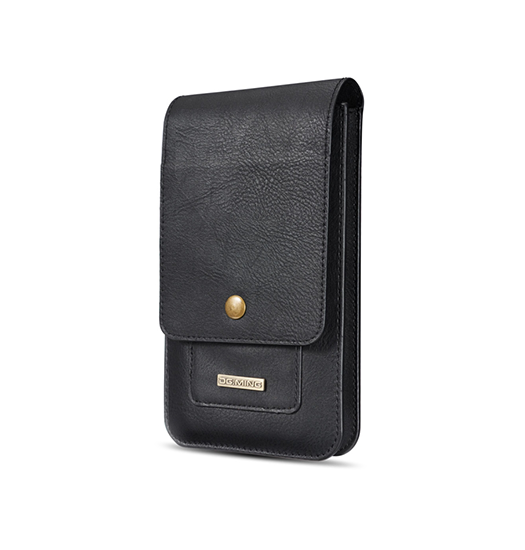 iPhone 6 / 6s | iPhone 6/6s - DG.MING™ Læder Bælte Sleeve M. Kortholder - Sort - DELUXECOVERS.DK