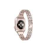 Apple Watch 42mm | Apple Watch (42/44/SE/45/46/49mm) - Koh-i-Noor Dame Urlænke - Guld - DELUXECOVERS.DK