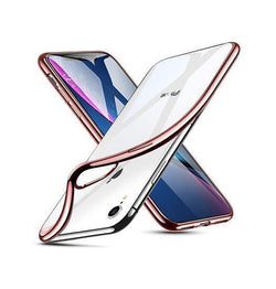 iPhone XR | iPhone XR - Deluxe™ Frame Silikone Cover - RoseGuld - DELUXECOVERS.DK