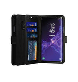 Samsung Galaxy S9+ | Samsung Galaxy S9+ (Plus) - Retro Diary Læder Cover - Sort - DELUXECOVERS.DK