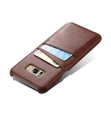 Samsung Galaxy S8+ | Samsung Galaxy S8+ (Plus) - NX Design Læder Bagcover - Brun - DELUXECOVERS.DK