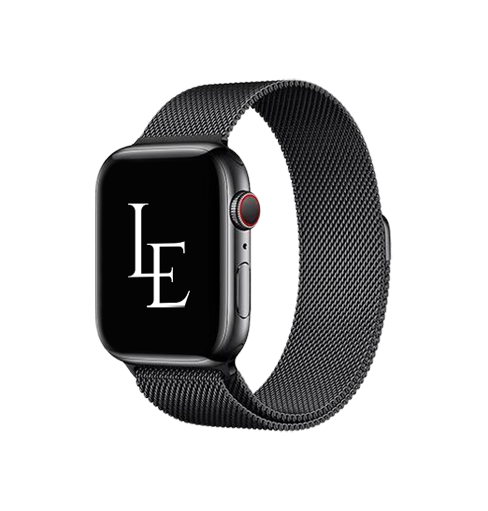 Apple Watch 38mm | Apple Watch (38/40/SE/41mm) - L'Empiri™ Milanese Loop - Sort - DELUXECOVERS.DK