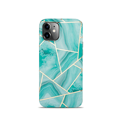 iPhone 11 | iPhone 11 - DELUXE™ Marble  Silikone Cover  - Bayside - DELUXECOVERS.DK