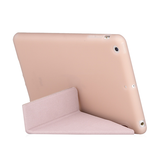 iPad 2/3/4 | iPad 2/3/4 - Orgami Trifold Læder Cover M. Stander - Rose - DELUXECOVERS.DK