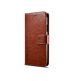 Samsung Galaxy S8+ | Samsung Galaxy S8+ (Plus) - Retro Diary Læder Cover - Brun - DELUXECOVERS.DK