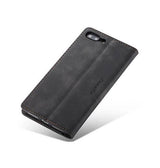 iPhone 7/8 Plus | iPhone 7/8 Plus - CaseMe™ Noble Læder Etui / Pung - Sort - DELUXECOVERS.DK